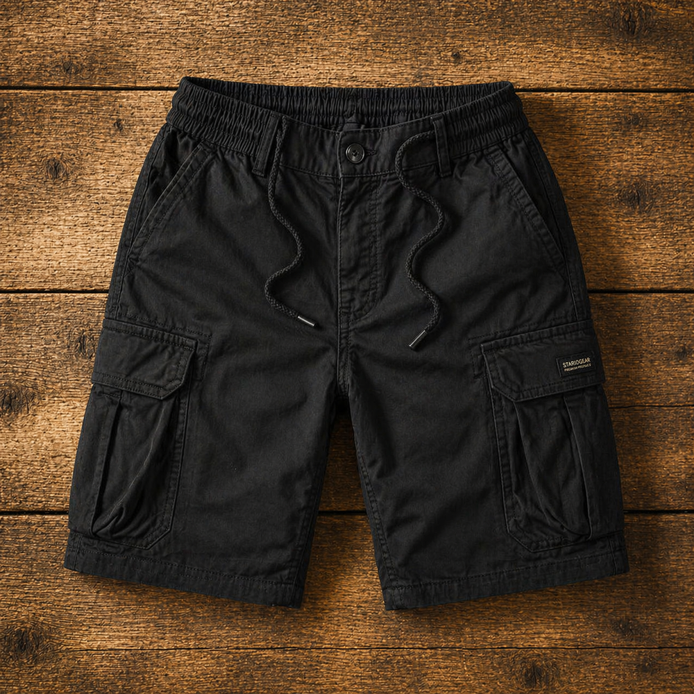 Liam | Drawstring Cargo Shorts